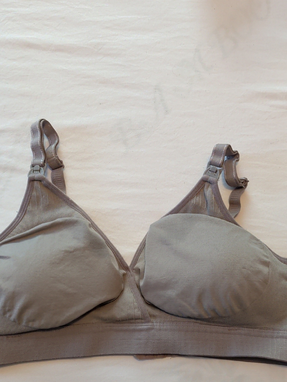 Wireless Nursing Bra in Dark Gray